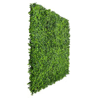 Bright Boxwood Artificial Vertical Garden Green Wall Panel 40×40in 11 SQ FT – UV Resistant – Commercial Grade