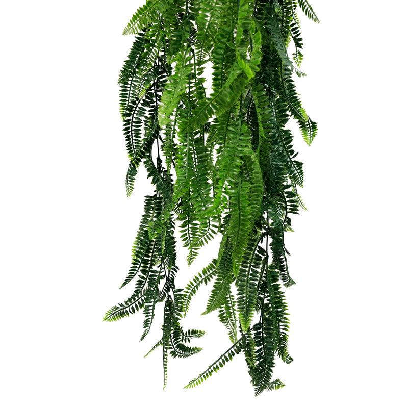 Artificial Hanging Fern Basket – UV Resistant (13.8in x 49.2in | 35cm x 125cm)