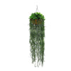 Fern Artificial Hanging Basket 13.8×55.1in – UV Resistant