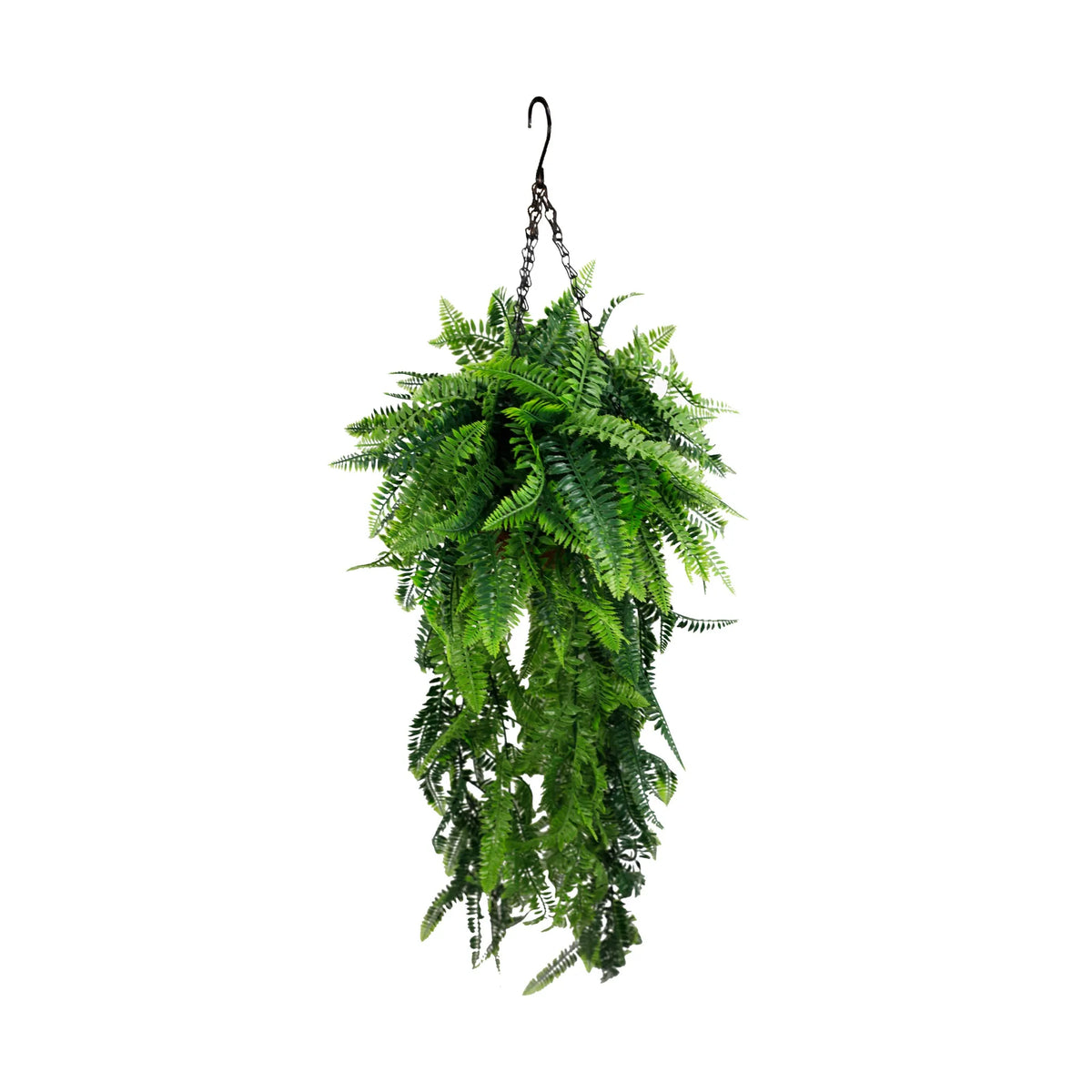 Fern Artificial Hanging Basket 17.7×49.2in – UV Resistant