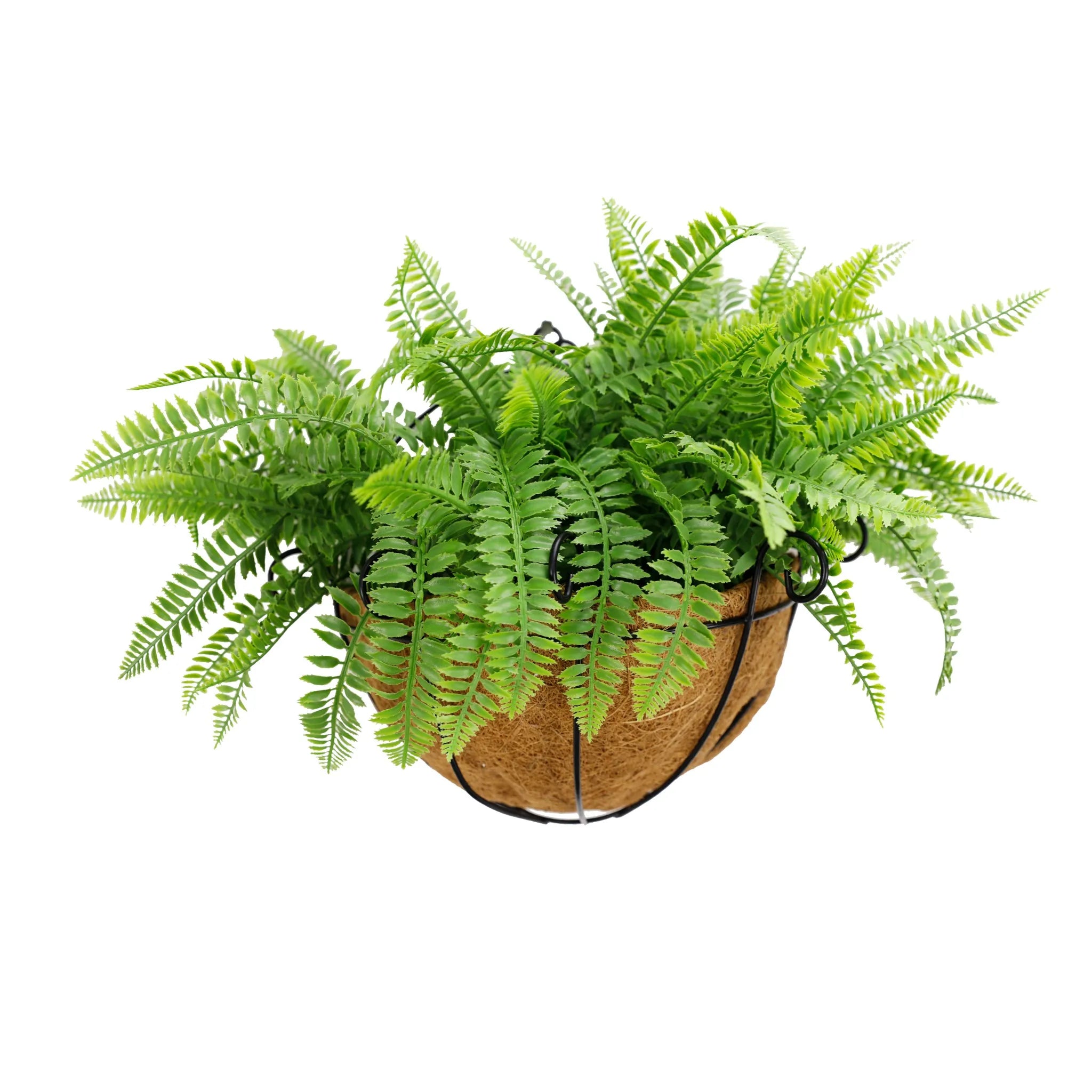 Artificial Hanging Fern Basket – UV Resistant (11.8in x 15.7in | 30cm x 40cm)