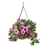 Petunia Artificial Hanging Basket – UV Resistant