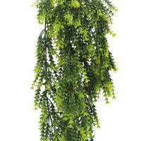 Vivid Green Dense Fern Artificial Hanging Plant 30in – UV Resistant