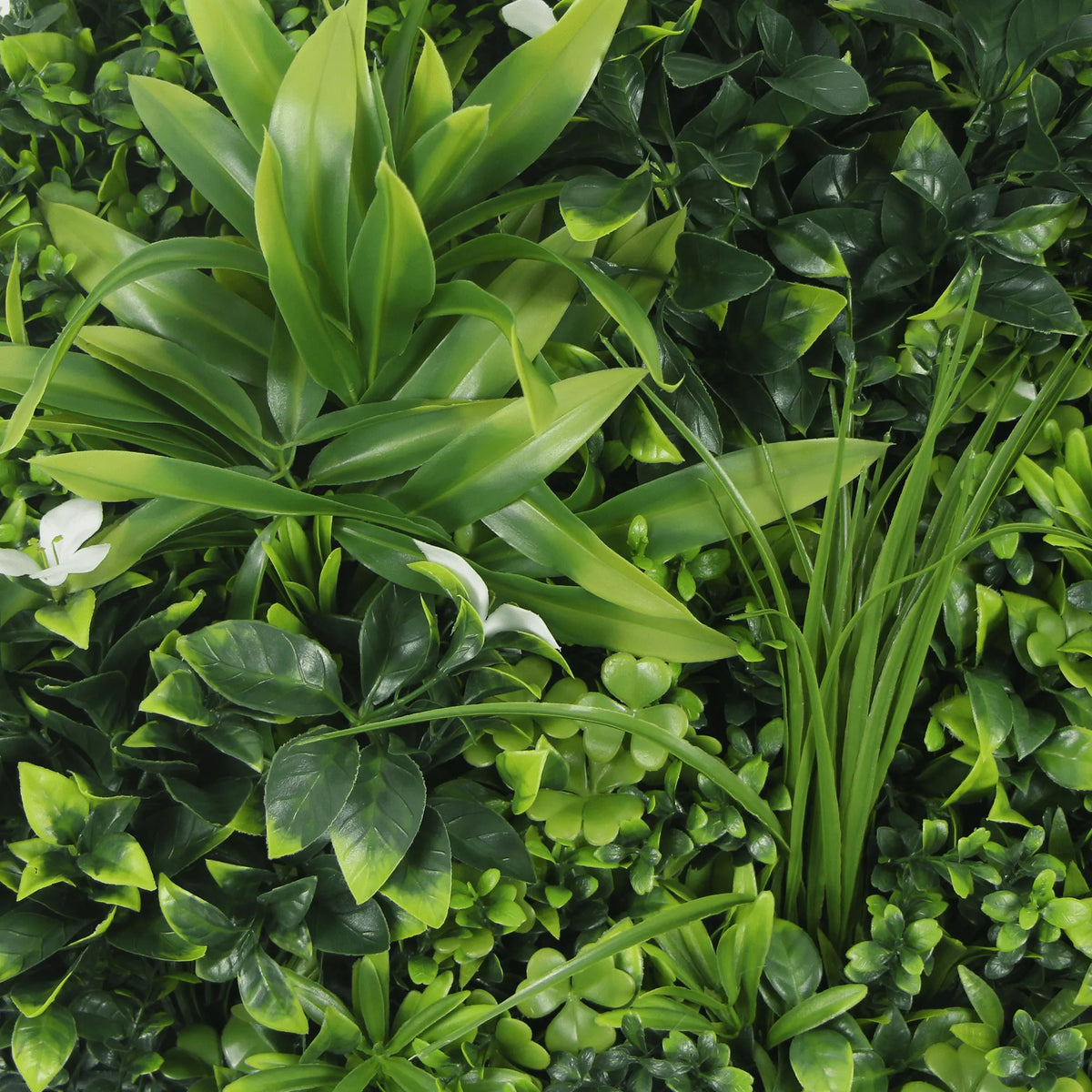 Círculo verde artificial de lujo de la pared de la planta de la pared 30" resistente ULTRAVIOLETA del marco negro