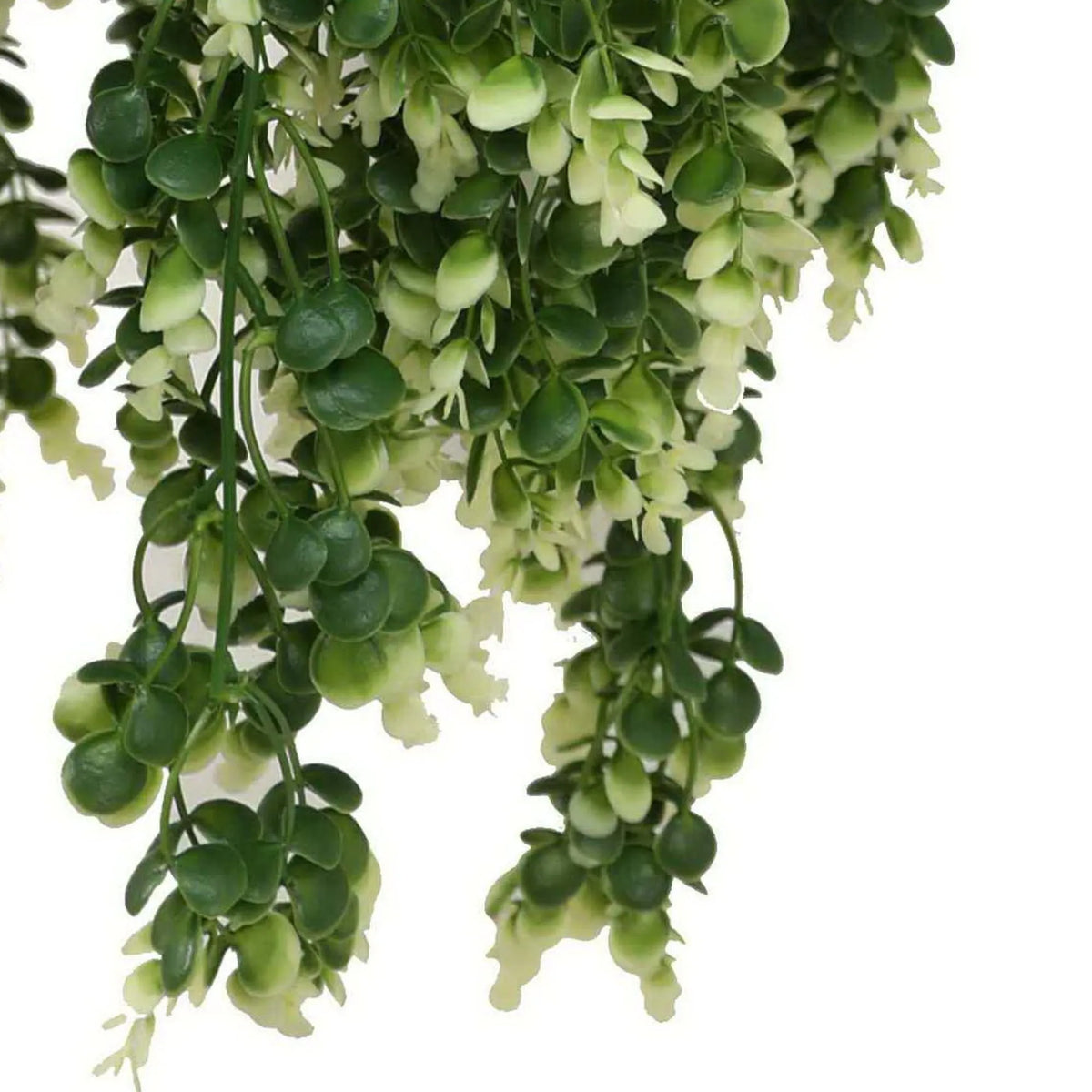 hanging basket evergreen plants Spring Evergreen Artificial Hanging Basket – UV Resistant, Outdoor Proof
