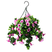 Petunia Artificial Hanging Basket – UV Resistant