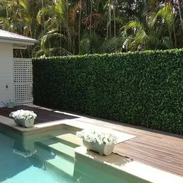 Panel de muestra de pared verde artificial de hiedra mixta (muestra pequeña) Grado comercial resistente a los rayos UV