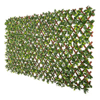 Valla de privacidad expandible con enrejado de jazmín sintético (tamaño variable) resistente a los rayos UV, 72" x 36"
