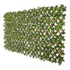 Valla de privacidad expandible con enrejado de jazmín sintético (tamaño variable) resistente a los rayos UV, 72" x 36"