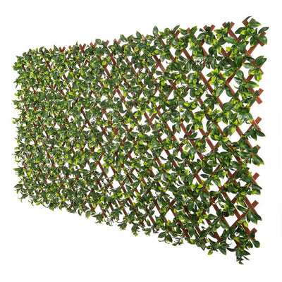 Jasmine Expandable Artificial Trellis Privacy Screen 72×36in – UV Resistant