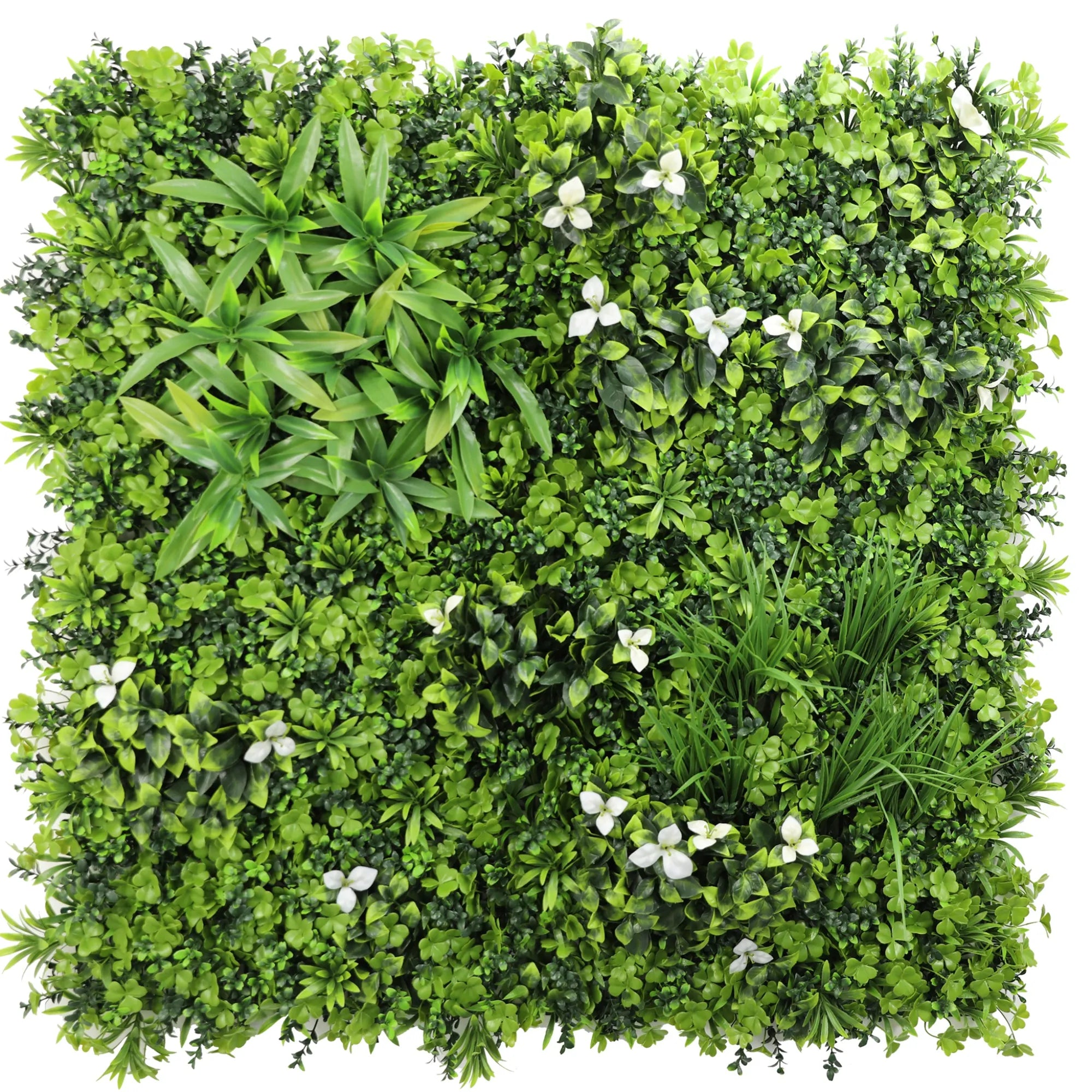 Sample Panel – White Oasis Vertical Garden (Small Sample)