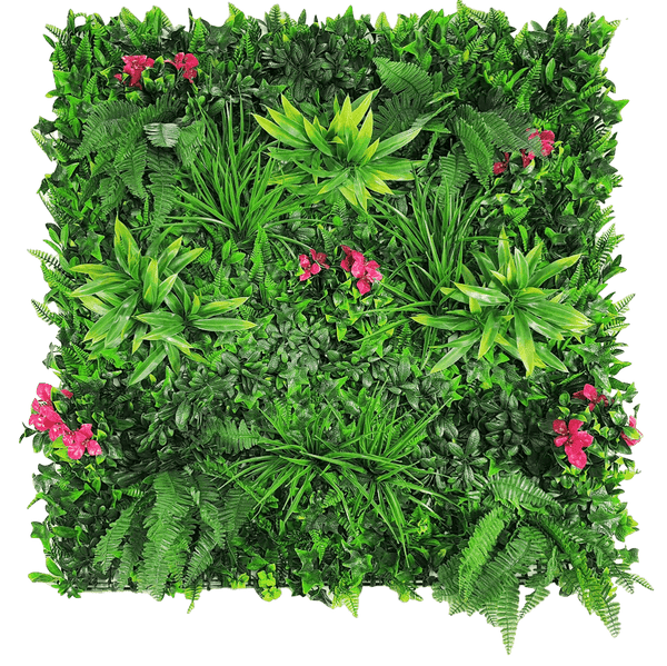 Luxury Pink Sensation Artificial Living Wall /  Green Wall 40" x 40" 11SQ FT Commercial Grade UV Resistant