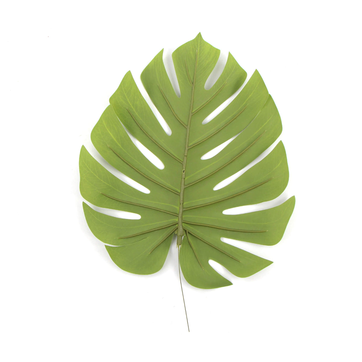Hoja de filodendro artificial única 11,5"