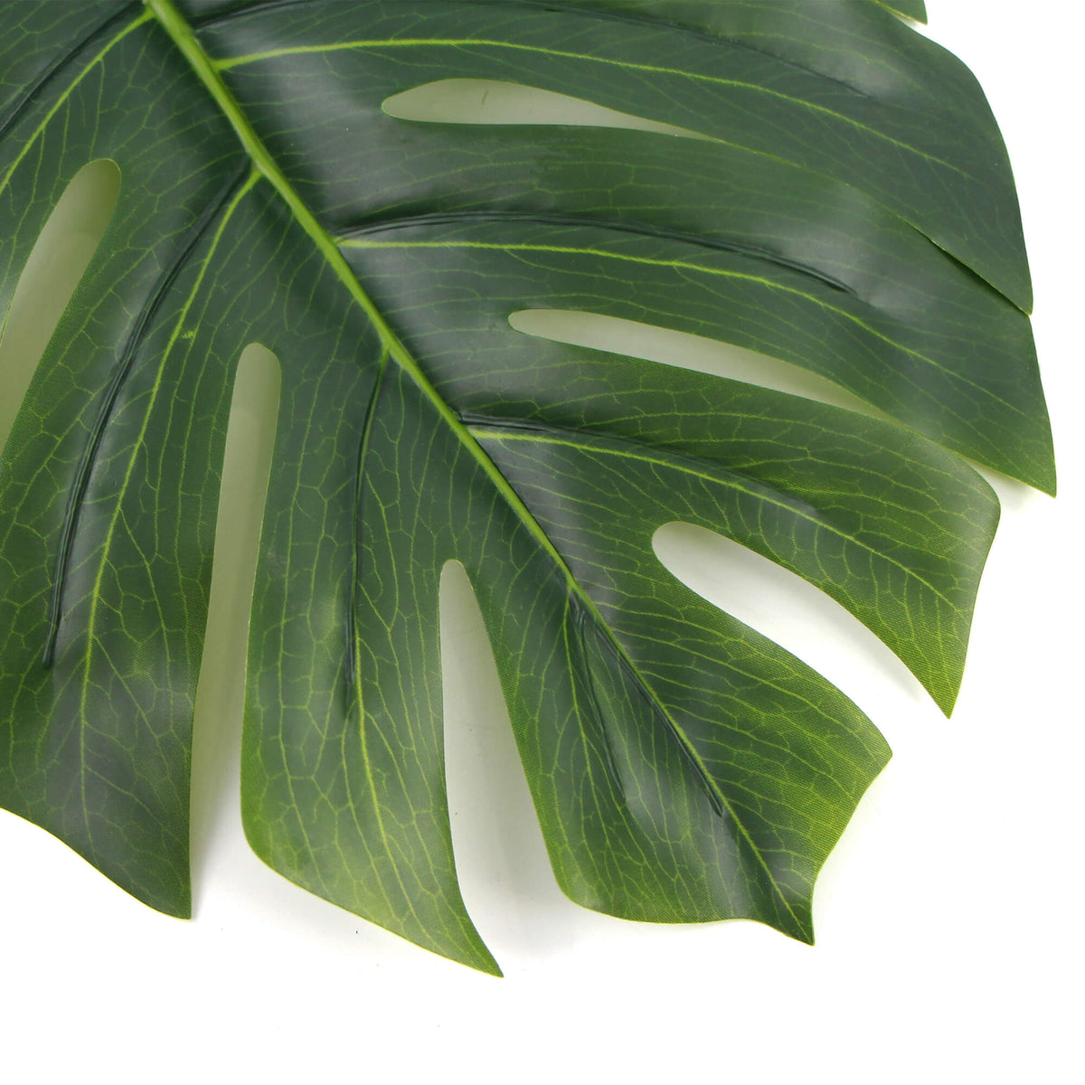 Hoja de filodendro artificial única 11,5"