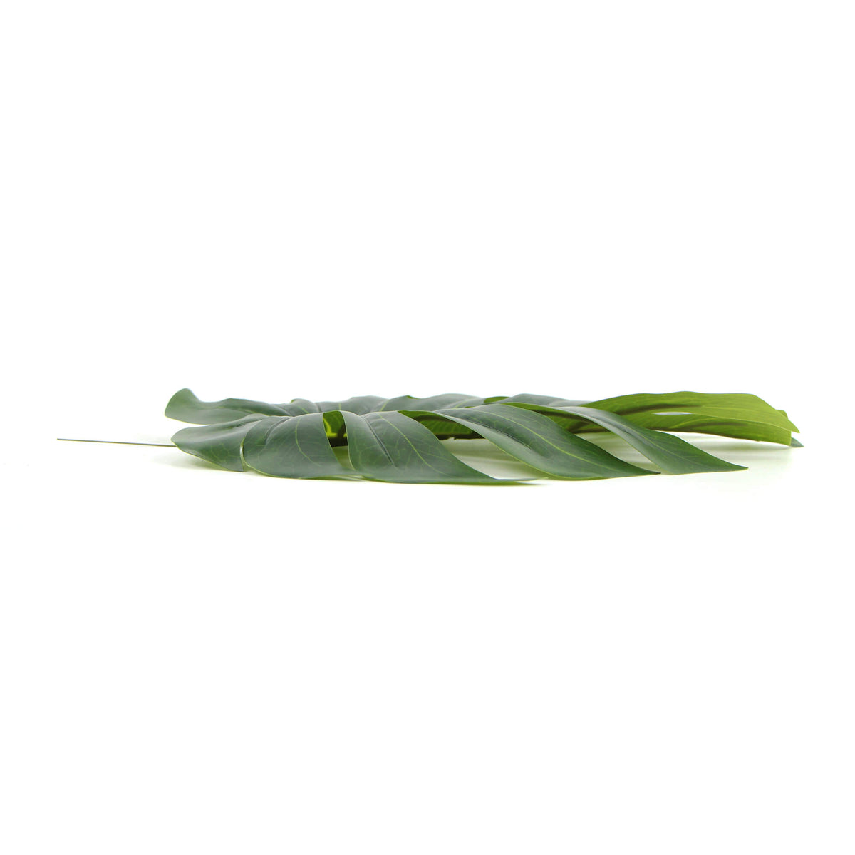 Hoja de filodendro artificial única 11,5"