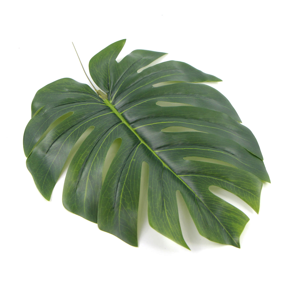 Hoja de filodendro artificial única 11,5"