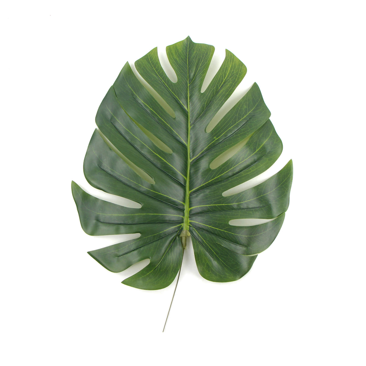 Hoja de filodendro artificial única 11,5"