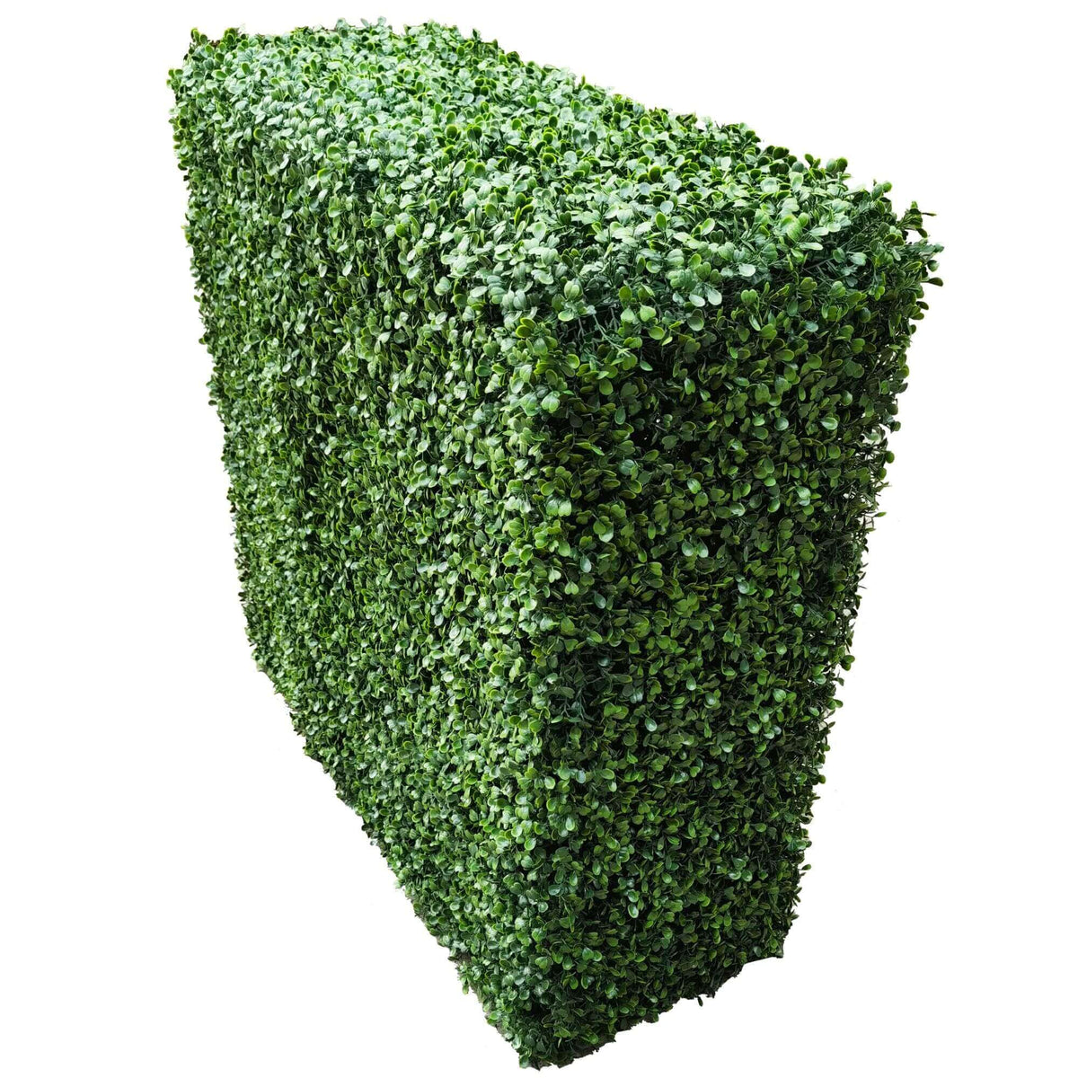 Seto de boj artificial verde de dos tonos de primera calidad, 40 pulgadas de largo x 40 pulgadas de alto, grado comercial, resistente a los rayos UV