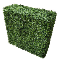 Seto de boj artificial verde de dos tonos de primera calidad, 40 pulgadas de largo x 40 pulgadas de alto, grado comercial, resistente a los rayos UV