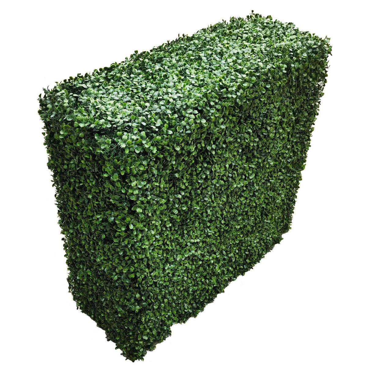 Seto de boj artificial verde de dos tonos de primera calidad, 40 pulgadas de largo x 40 pulgadas de alto, grado comercial, resistente a los rayos UV