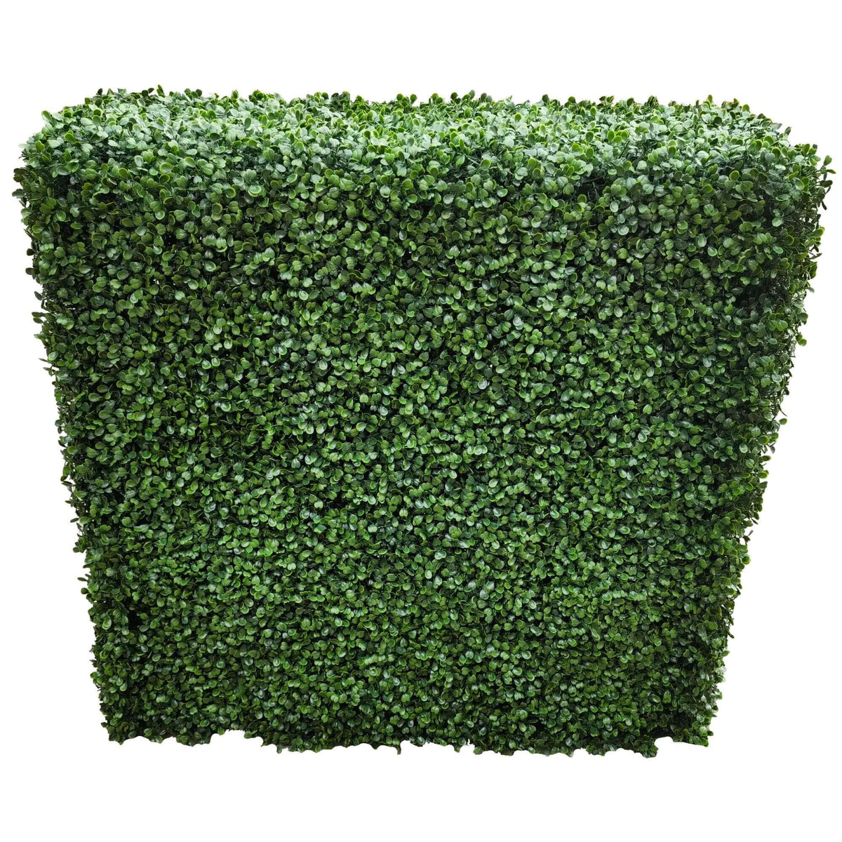 Seto de boj artificial verde de dos tonos de primera calidad, 40 pulgadas de largo x 40 pulgadas de alto, grado comercial, resistente a los rayos UV