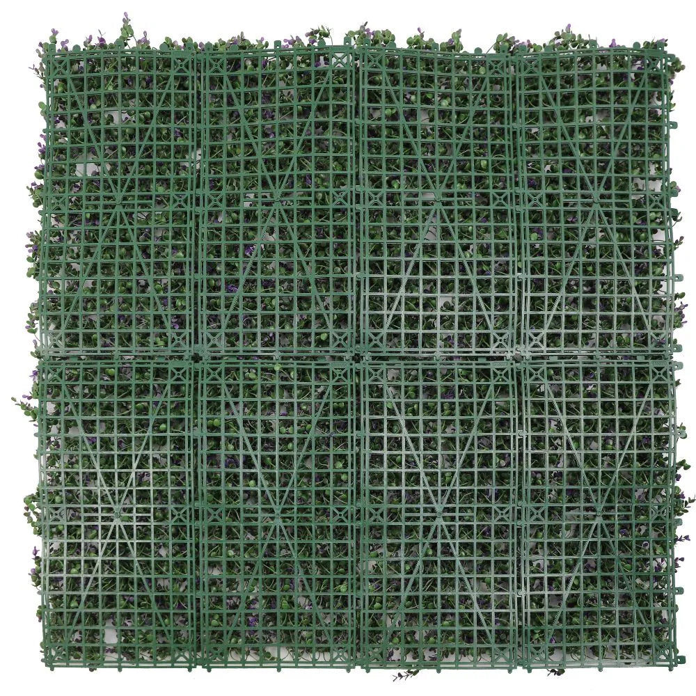 Artificial Purple Lavender Foliage Wall Panels 11SQFT 40"x 40" Commercial Grade UV Resistant