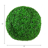Boxwood Artificial Topiary Ball Set of 2 11in – UV Resistant