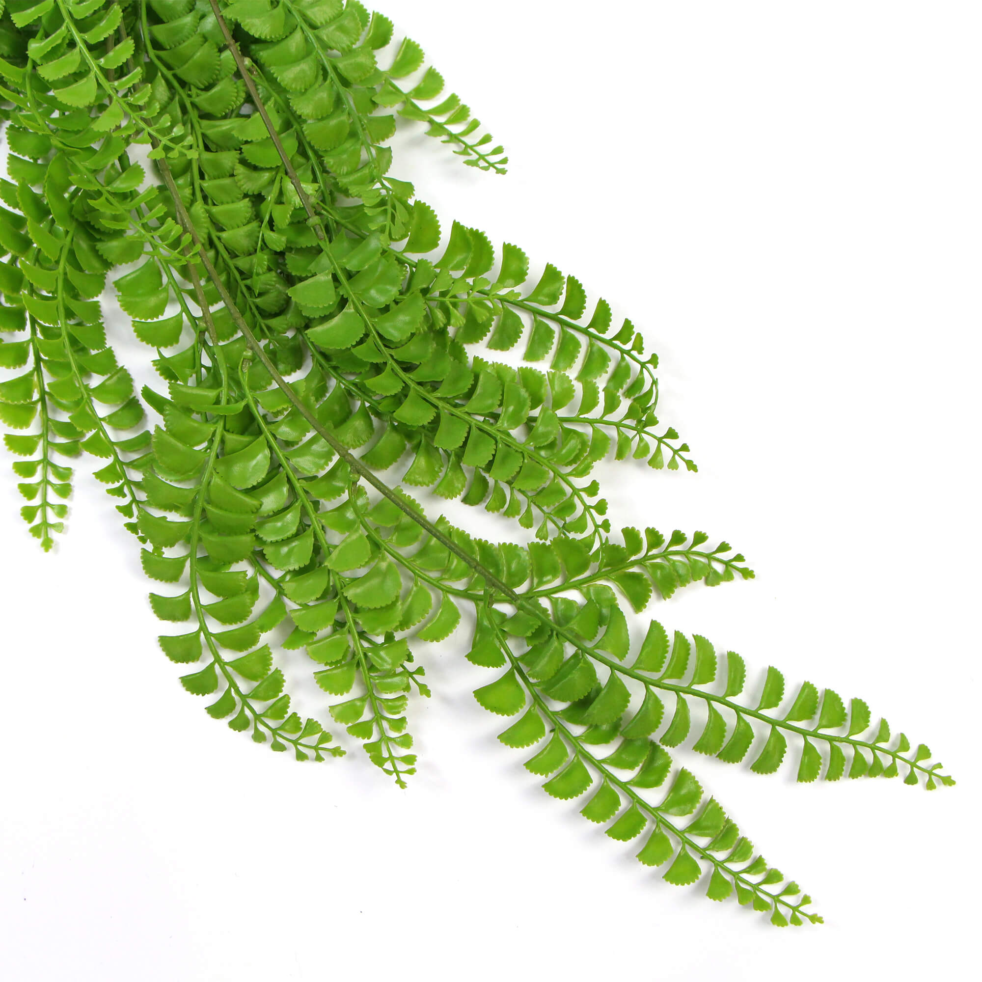 hanging button leaf plant Designer Plants USA Artificial Dark Green Hanging Button Fern Plant 31" UV Resistant