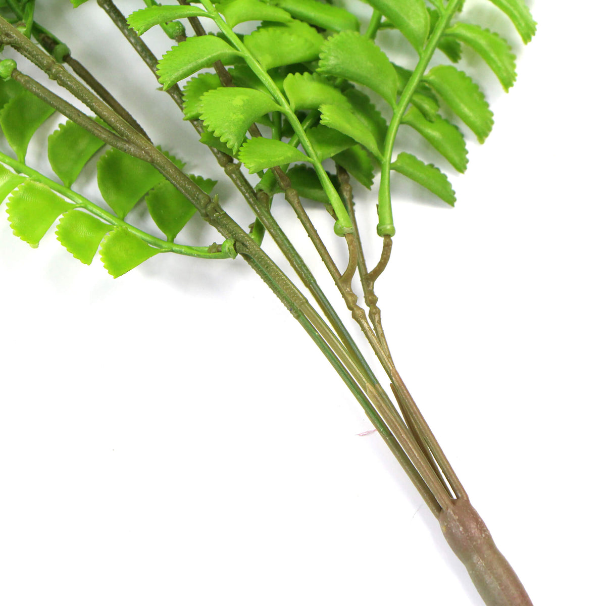 hanging button leaf plant Designer Plants USA Artificial Dark Green Hanging Button Fern Plant 31" UV Resistant