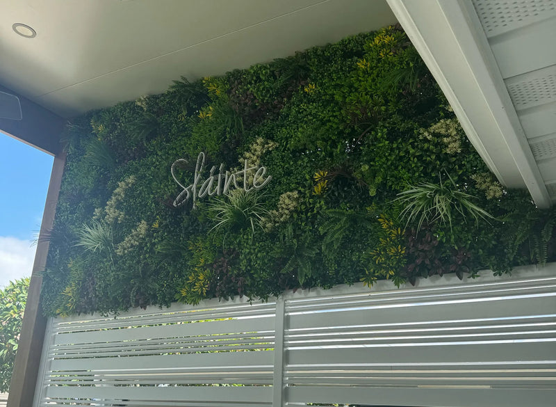 Artificial Green wall on balcony wall