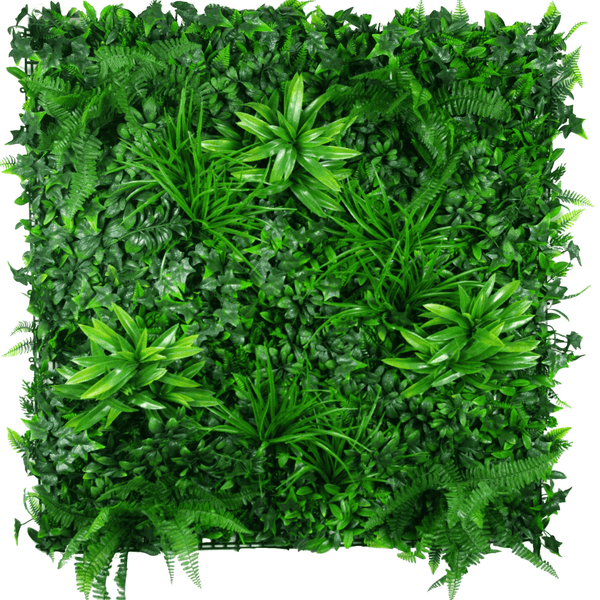 Artificial Plant Wall Panel with Green Ferns and Plants