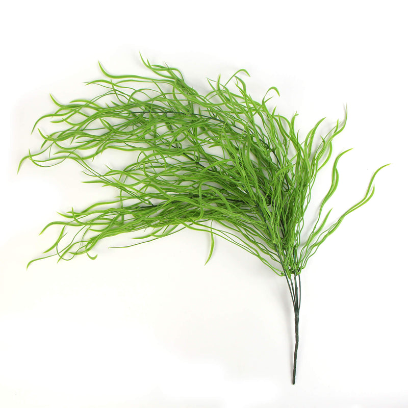 weeping hanging plants Artificial Long Weeping Willow Grass Bush 37" UV Resistant