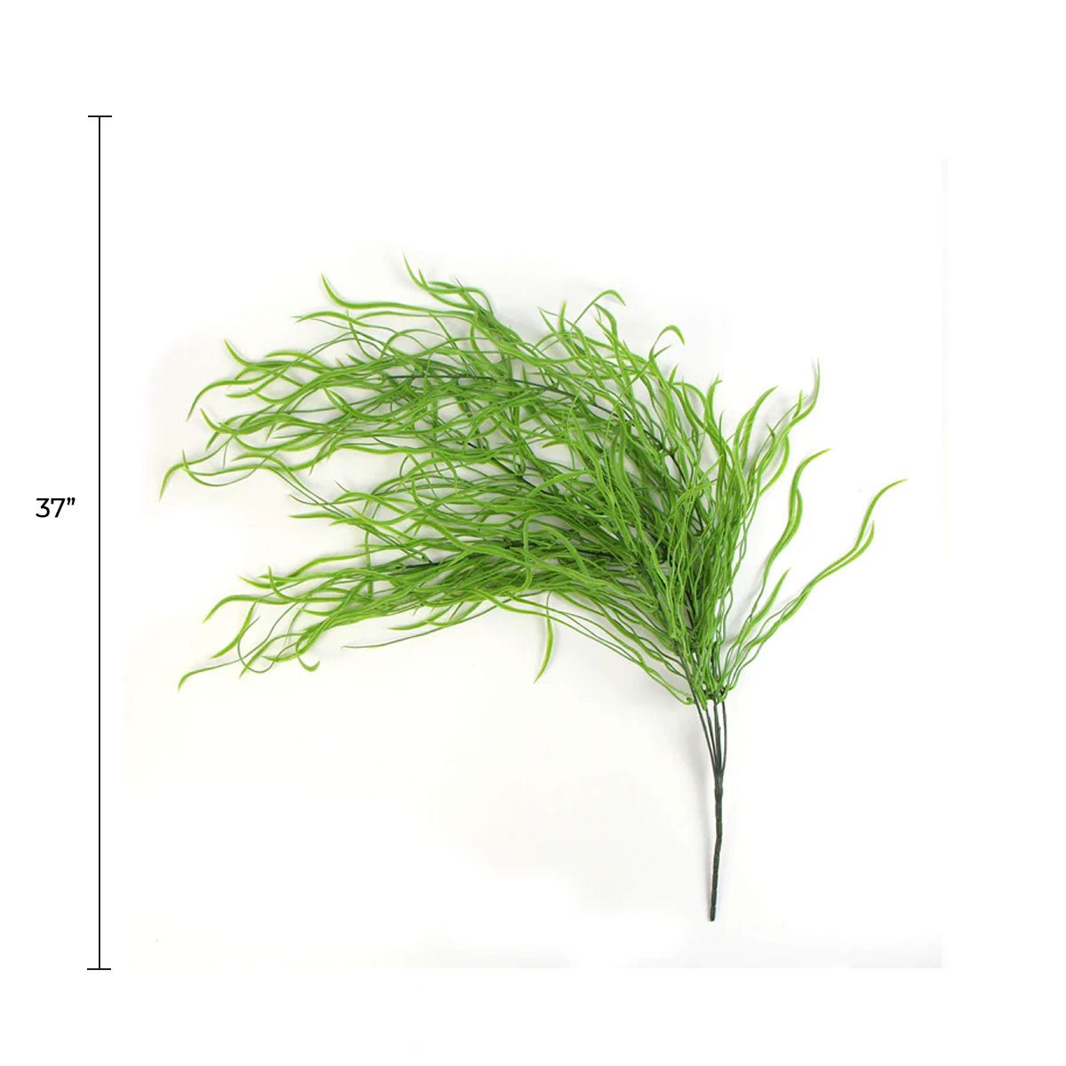 Arbusto largo artificial de hierba de sauce llorón de 37" resistente a los rayos UV