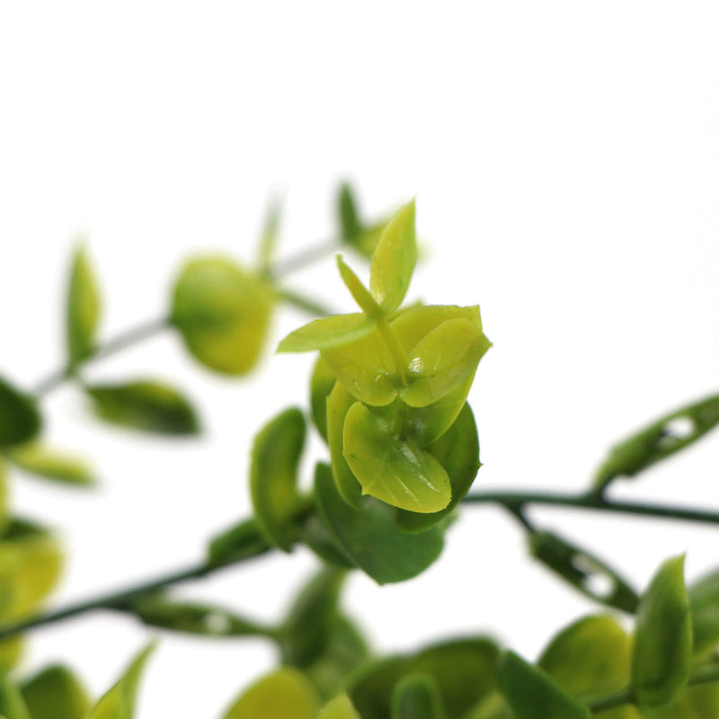 Enredadera de eucalipto colgante artificial mixta amarilla y verde de 31" resistente a los rayos UV