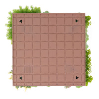 [TEST] Artificial Moss and Succulent Hanging Wall Art Frame 20" Square UV Resistant (Outdoor Proof)