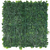 Jardín vertical artificial hawaiano con flores de lujo, 40 x 40 pulgadas, 11 pies cuadrados, grado comercial, resistente a los rayos UV