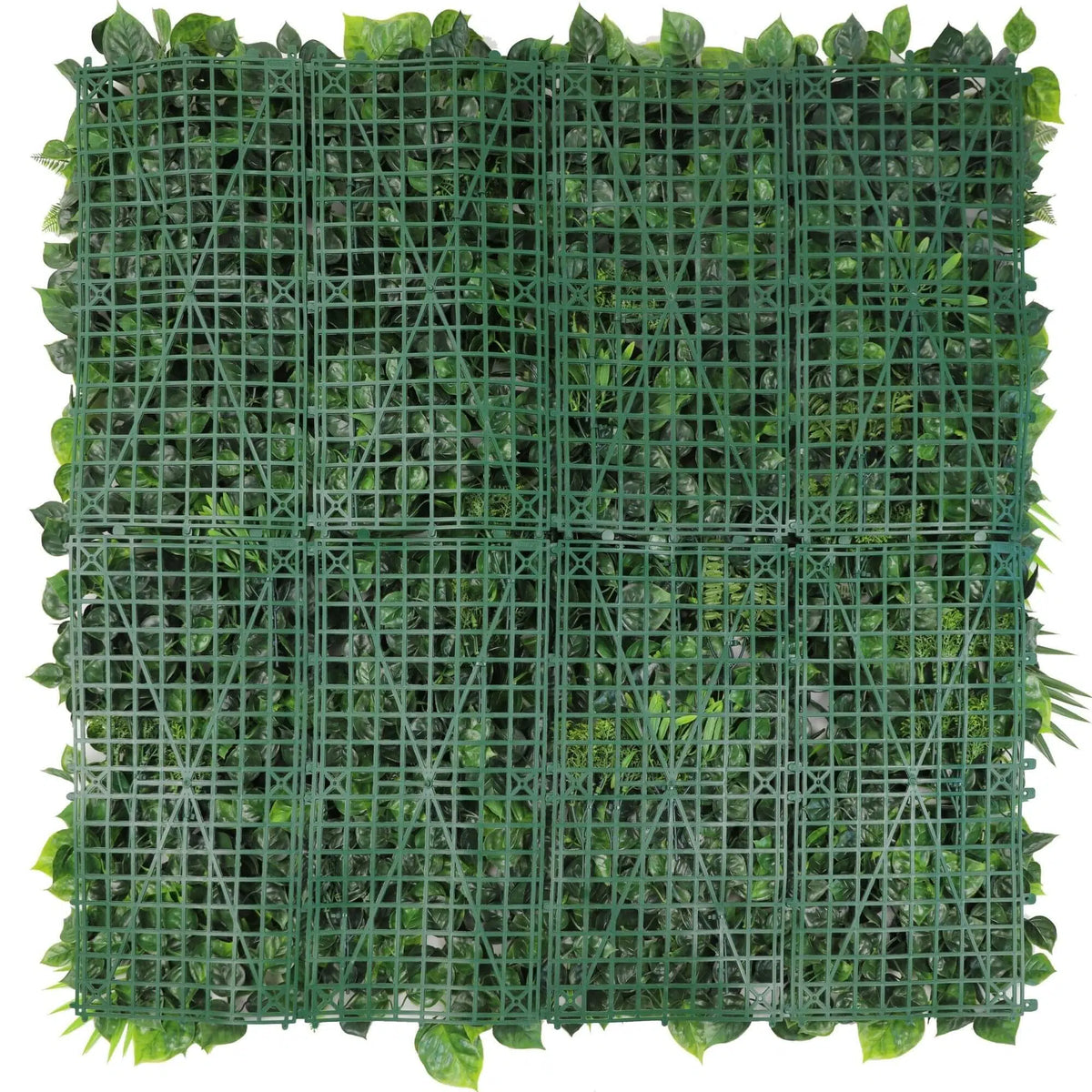 Jardín vertical artificial hawaiano con flores de lujo, 40 x 40 pulgadas, 11 pies cuadrados, grado comercial, resistente a los rayos UV