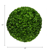 Rose Clover Artificial Topiary Ball Set of 2 17in – UV Resistant