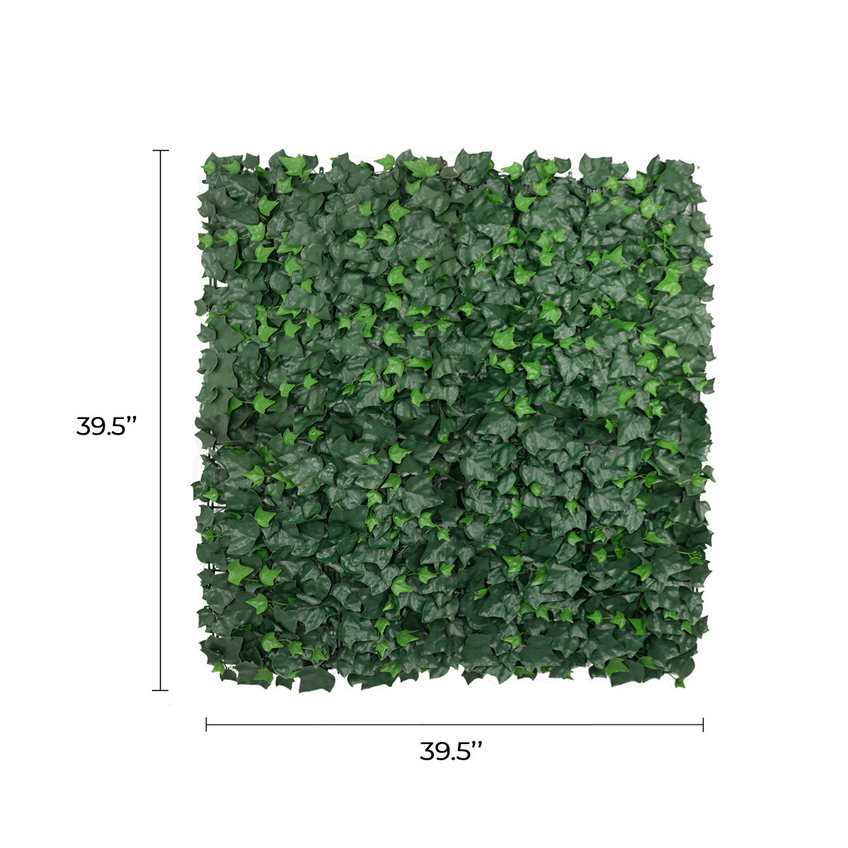 Resistente a los rayos UV de grado comercial de 33 pies cuadrados de pared verde de hiedra artificial de Boston
