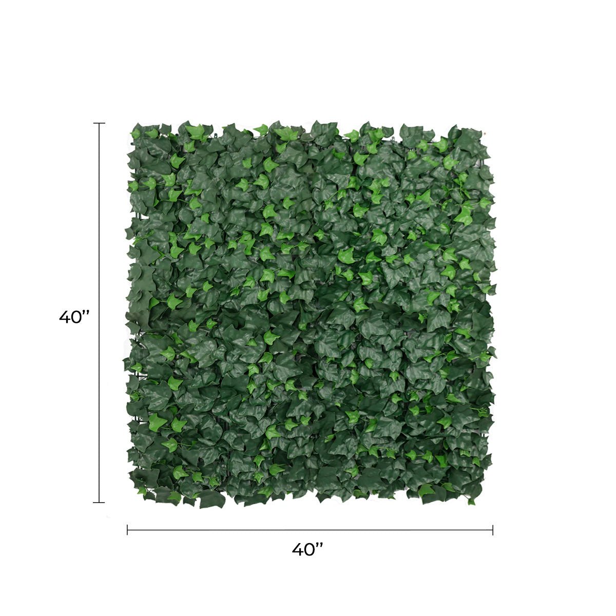 Boston Ivy Artificial Vertical Garden Green Wall Panel 40×40in 11 SQ FT – UV Resistant – Commercial Grade
