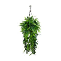 Fern Artificial Hanging Basket 18×49in – UV Resistant