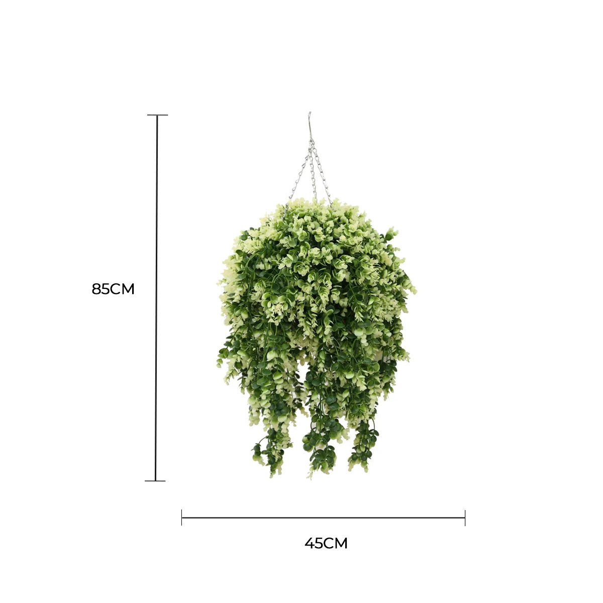 Artificial Spring Evergreen Hanging Basket UV Resistant (Outdoor Proof)