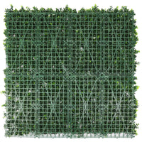 Pared de boj artificial con flores blancas 40" x 40" 11SQ FT resistente a los rayos UV