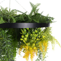 Draping Plant Artificial Roof Hanging Disc 24in – Black Frame – UV Resistant by Designer Plants USA — view 9 of 13