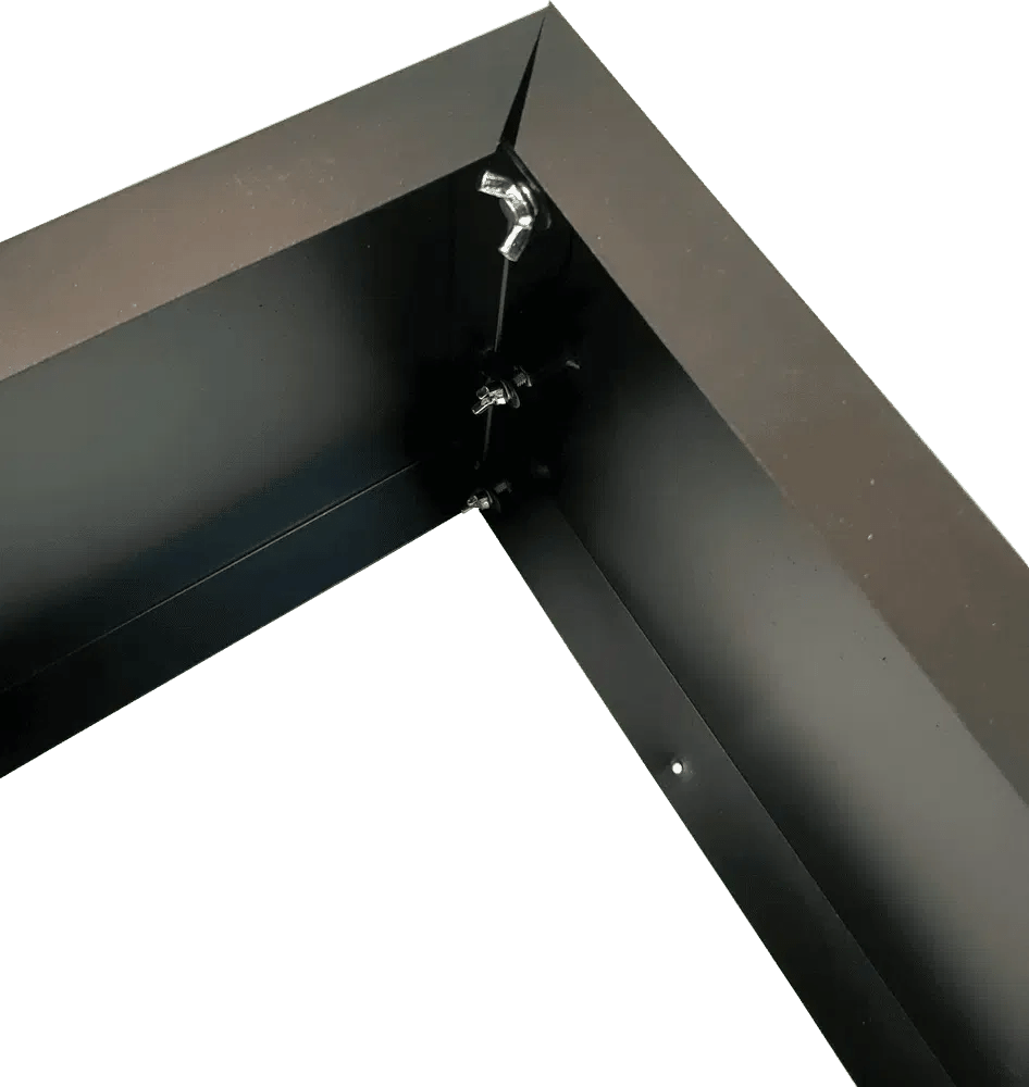 Black Metal Planter Medium – For Artificial Hedges