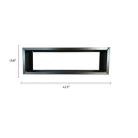 Black Metal Planter Medium – For Artificial Hedges