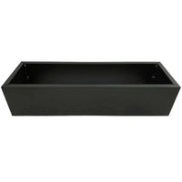 Black Metal Planter Medium – For Artificial Hedges