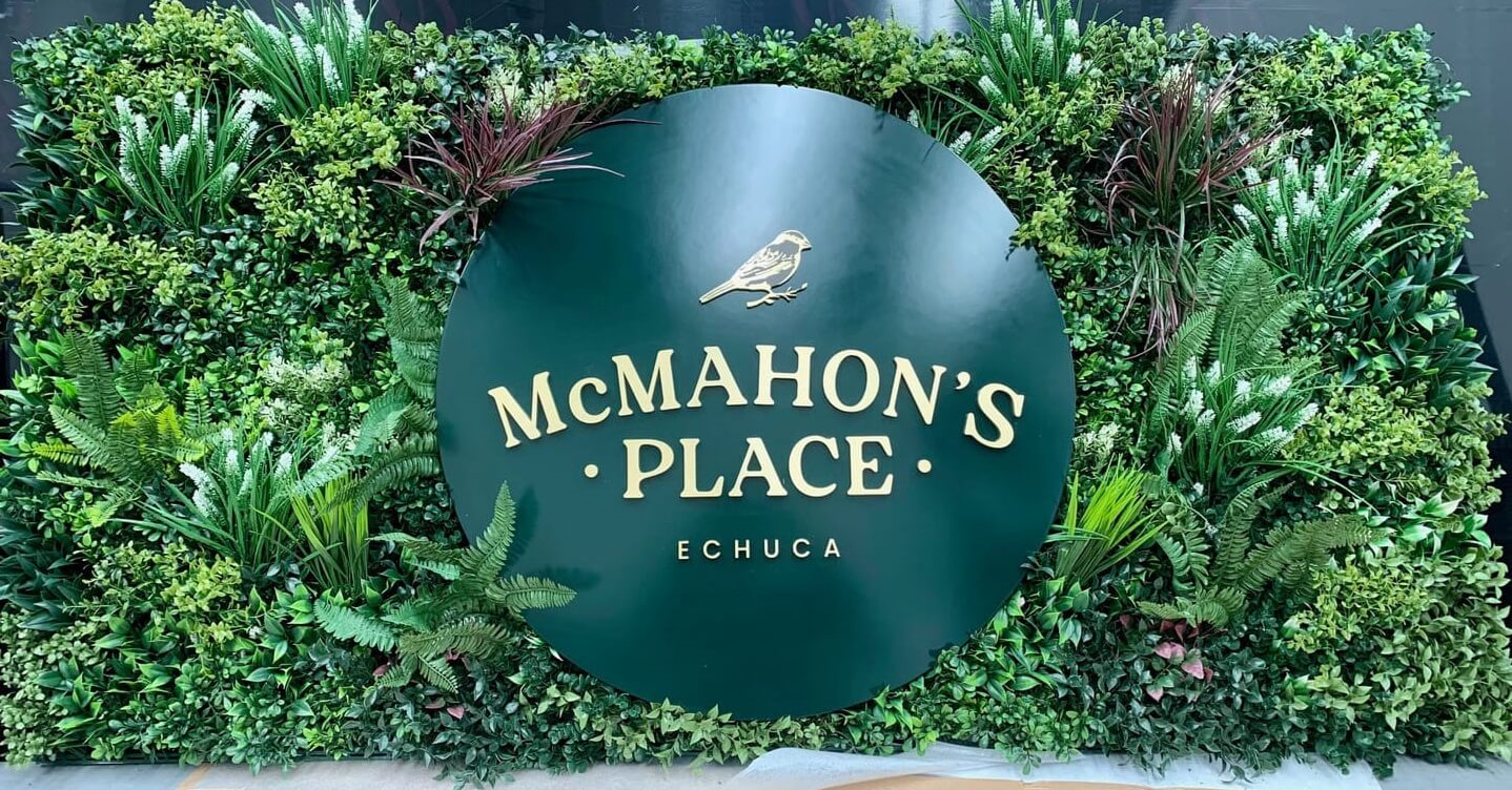 Commercial Green Wall Signage Installed into a Hotel