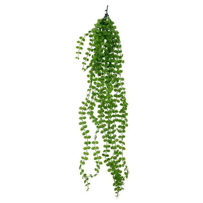 Juego de 5 plantas artificiales colgantes de perlas de 89 cm – Resistentes a los rayos UV