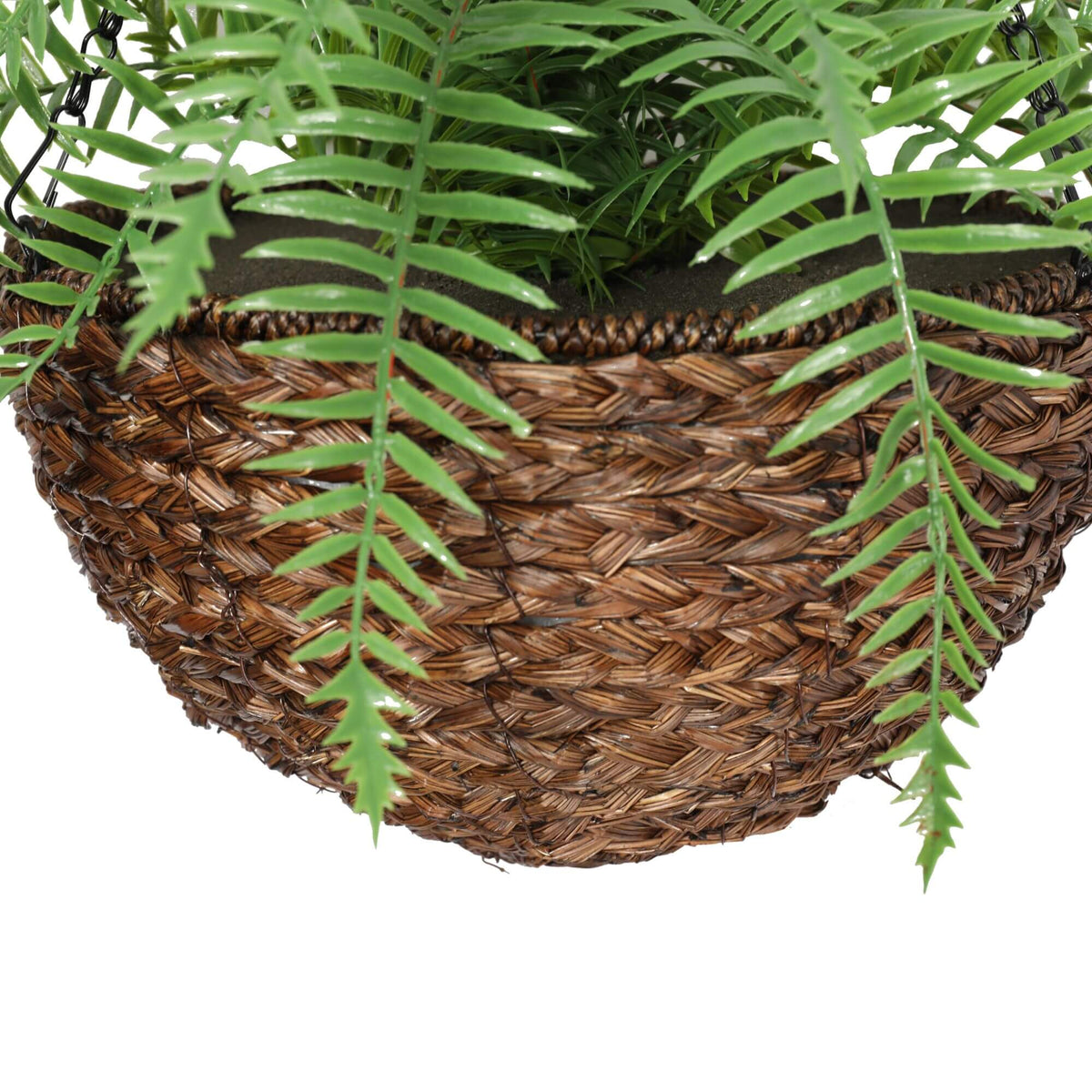 Artificial Hanging Basket – Fern Medium – UV Resistant